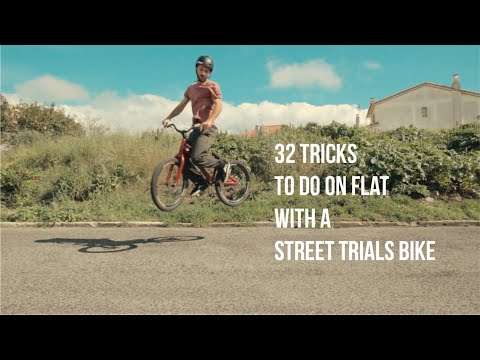 32 Tricks to do on flat with a Street Trials Bike