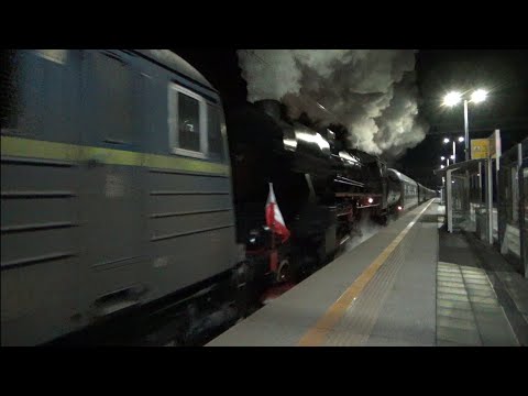 [326]🇵🇱Efektowny rozruch "Pociągu Wolności" (zwrot składu) | Tuchów/lk96