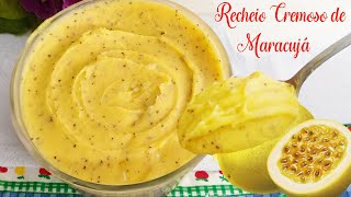 Recheio Cremoso de Maracujá -  Ideal para Bolos, Tortas e Sobremesas! Super estruturado!