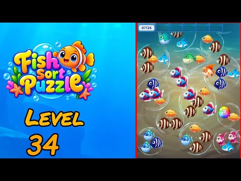 Fish Sort Puzzle Level 34 Walkthrough thumbnail