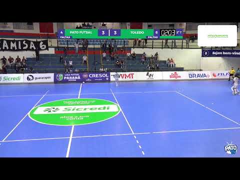PATO FUTSAL X TOLEDO - AO VIVO - LIGA FUTSAL PARANÁ