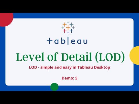 LOD Expressions in Tableau Basic | Tableau LOD Expressions Explained| Tableau Training For Beginners