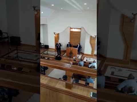 Cornel Urs in biserica din Finisel