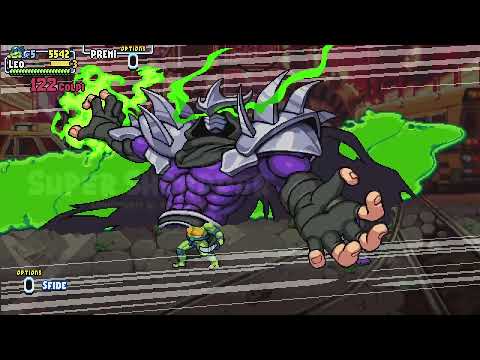 Ninja Turtles Shredder's Revenge -Super Shredder- No Damage -Leo- Who needs a dock Trophy Post-Patch