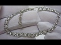 Видеообзор Серебряный браслет с камнями 116цф
