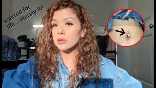 WHAT PEOPLE DON&#39;T TELL YOU ABOUT GETTING YOUR BELLY BUTTON PIERCED....(i&#39;m scarred)
