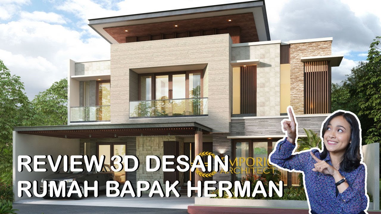 Desain Rumah Modern 2 Lantai Bapak Herman Jakarta