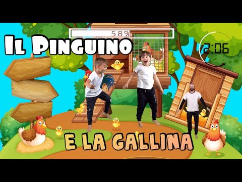 IL PINGUINO E LA GALLINA | GINNASTICA PER BAMBINI | SONG WORKOUT FOR KIDS