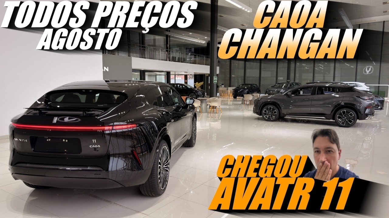 TODOS OS CARROS E PREÇOS DA CAOA CHANGAN - Novo AVATR 11 2027, UNI-T 2027 e CS75 2027! Agosto 2026