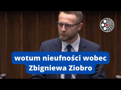 Paweł Szramka - wotum nieufności wobec Zbigniewa Ziobro
