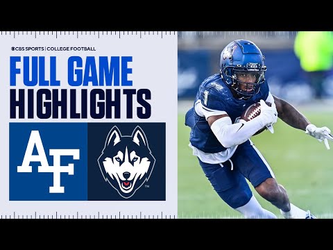 Air Force Falcons vs UConn Huskies | Full Game Highlights | CBS Sports College Football