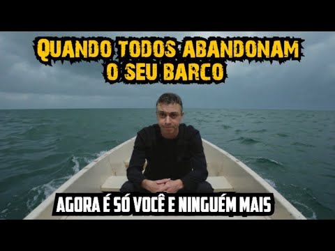 There's nothing left to do but continue on the boat alone.