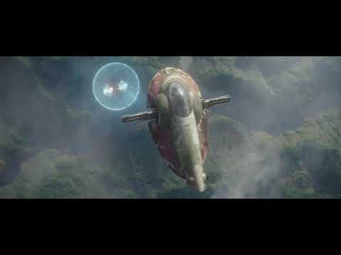 Slave 1 destroys TIE Fighter with Seismic charge | The Mandalorian Season 2 Episode 7