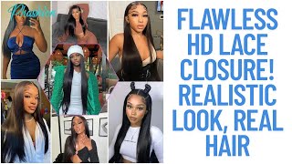 Flawless HD Lace Closure! Realistic Look, Real Hair