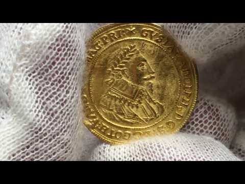 Den svenska guldskatten guldmynt Gustav II Adolf Nürnberg Dukat 1632 - Roberto Delzanno Mynthandel