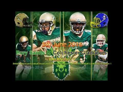 Bury Saints @ Colchester Gladiators - SFC 1 - 5th June 2016