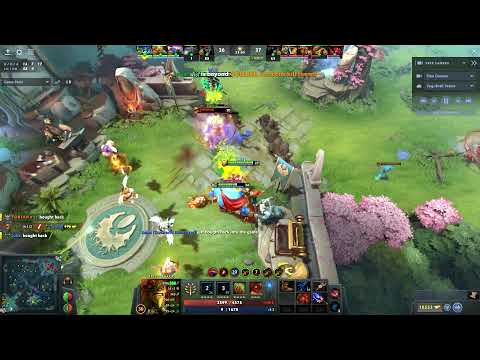 Bristleback simply stands in enemy fountain tanks on one side alone for a beyond godlike triple kill