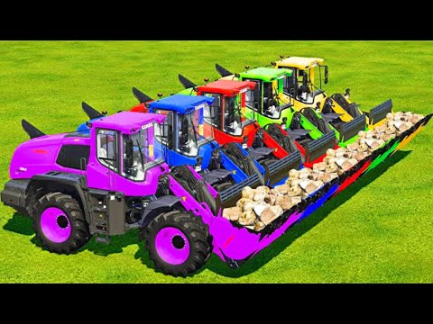 Load Stones And Transport With Claas Wheel Loaders - Farming Simulator 2022