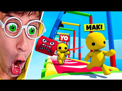 PARKOUR TROLL vs HERMANO 😂🔥! (Más Difícil que Stumble Guys 😨) - Woobbly Life TEKENDO
