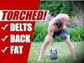 2 Minute Kettlebell Shoulders & Back Finisher [Get Jacked & Lean!] | Chandler Marchman