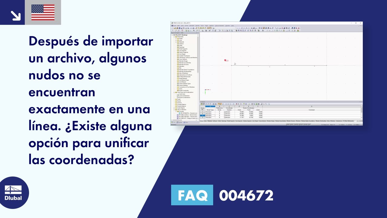 [ES] FAQ 004672 | Después de importar un archivo, algunos nudos no se encuentran exactamente en una línea. Es ...