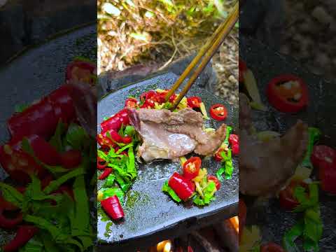 Grilled meat on stone? #shorts