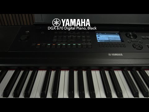 Yamaha DGX 670 Digital Piano, Black sound demo | Gear4music