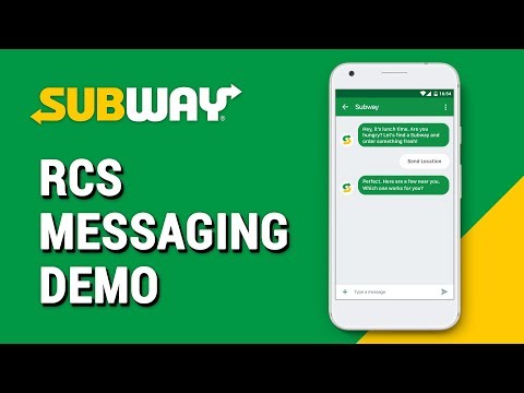 Subway RCS Business Messaging Demo at Mobile World Congress Americas