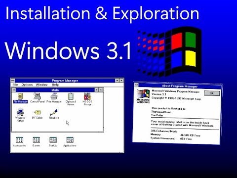 Installation & Exploration : Windows 3.1 - How was computer 30 years ago!