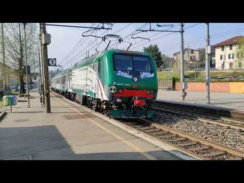 Invio Trenord E464.479 + Mdvc + E464.390 in transito alla stazione di Cantù -cermenate