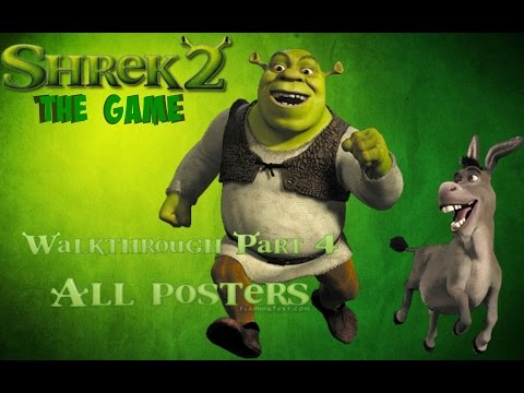 Shrek 2: The game PC 100% Walkthrough (All posters) Part 4.