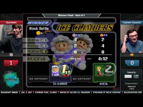 Speakeasy Smash [1/3/17] - Captain Faceroll (Sheik) vs. Quindelin (ICs) - SSBM - Winners Finals
