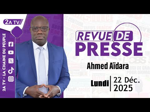 Press review by Ahmed Aïdara, Monday, December 22, 2025