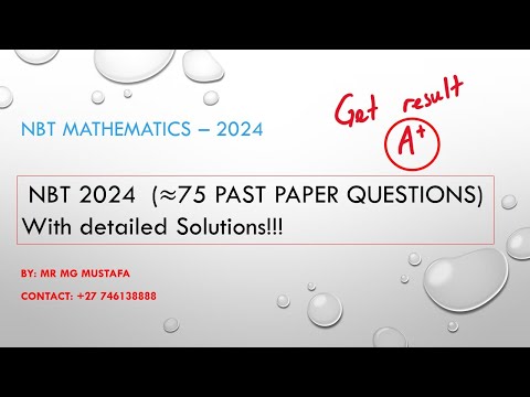 NBT MATH 2026 Preparation - Full Course (tips and tricks) - Part One
