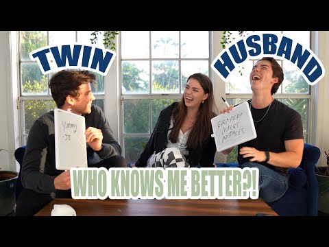 Who Knows Me Better Twin vs Husband!! (with Carson Rowland and Jeremy Shada)