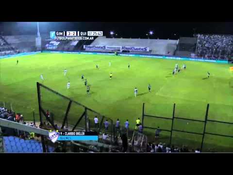Gol Bieler.  Gimnasia 3 - Quilmes 2. Fecha 13. 2015. FPT