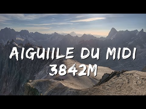 Aiguille du Midi, 3842m of Elevation in Mont Blanc Massive (4K)