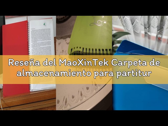 Vídeo relacionado con Carpeta de archivos de música, tamaño A4, carpeta de partituras, documentos de papel, temática musical, 40 bolsillos