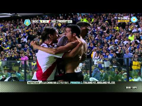 Gol de Funes Mori. Boca 1 - River Plate 2 | Torneo Final 2014 - Fecha 10