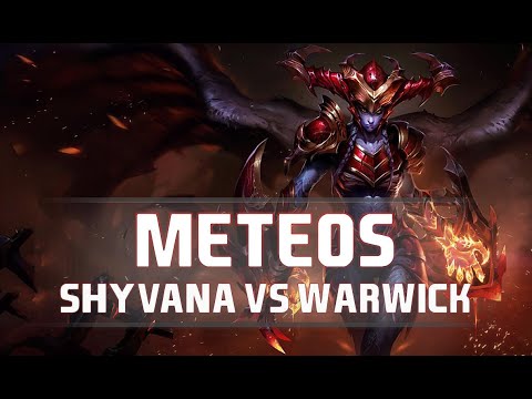 Meteos as Shyvana vs Warwick - S8 JUNGLE Ranked Gameplay