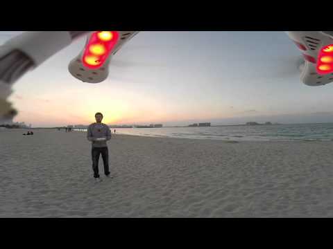 Hessa Street Beach, Dubai - Sunset Flight with Phantom 2 + Zenmuse Gimbal HD-3D + GoPro Hero 3+