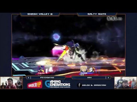 Smash Valley III Salty Suite - PsychoMyko vs Mav $10 Bo5 (Wii U)