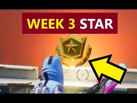 Week 3 secret battle star LOCATION (Fortnite Season 10 Hidden Battle Star Challenge)