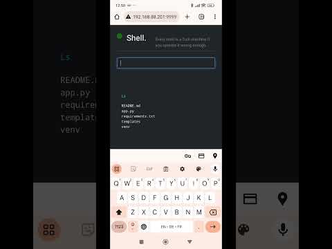 Flask-shell demo