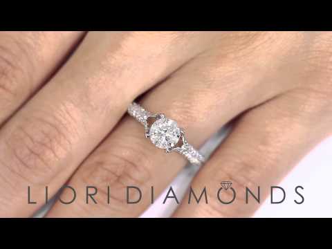 ER-SOLD-212 - 1.64 Carat E-SI2 Certified Natural Round Diamond Engagement Ring 18k White Gold
