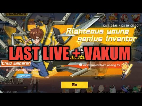 LIVE  : LAST LIVE, VAKUM DULU GATAU SAMPE KAPAN
