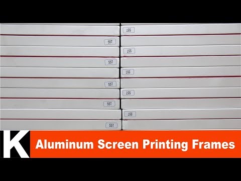 Écran de sérigraphie textile - Aluminium - 58 cm x 48 cm - Polyester blanc - te435577_2