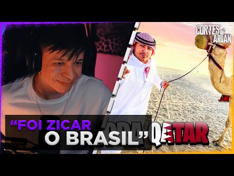 ARUAN REAGE A VLOG DE 1 HORA - VIAGEM PARA O QATAR COPA DO MUNDO (RENATO GARCIA) - Cortes do Aruan