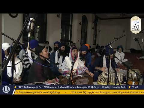 014 Indianapolis - Raensabaayee Keertan - Oct. 2018 - B. Jaspreet Kaur Jee Banglore