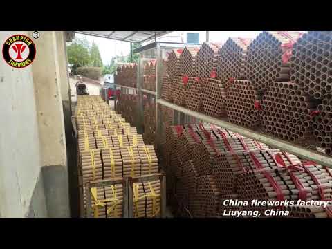 Cake fireworks factory in Liuyang, China